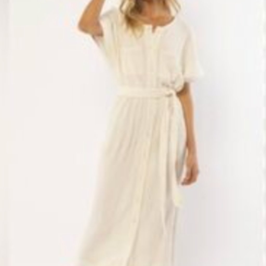 Amuse Society Monica Woven Midi Dress - Cream -Small